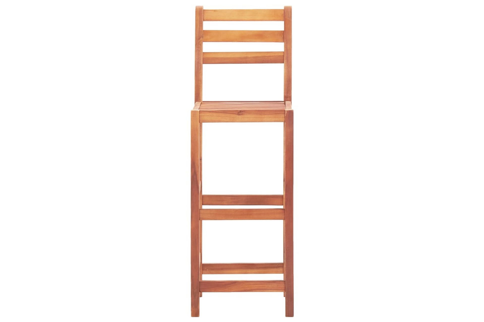 Barstoler 2 stk heltre akasie - Brun - Møbler - Stoler & lenestoler - Barstoler