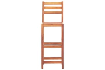 Barstoler 2 stk heltre akasie - Brun - Møbler - Stoler & lenestoler - Barstoler