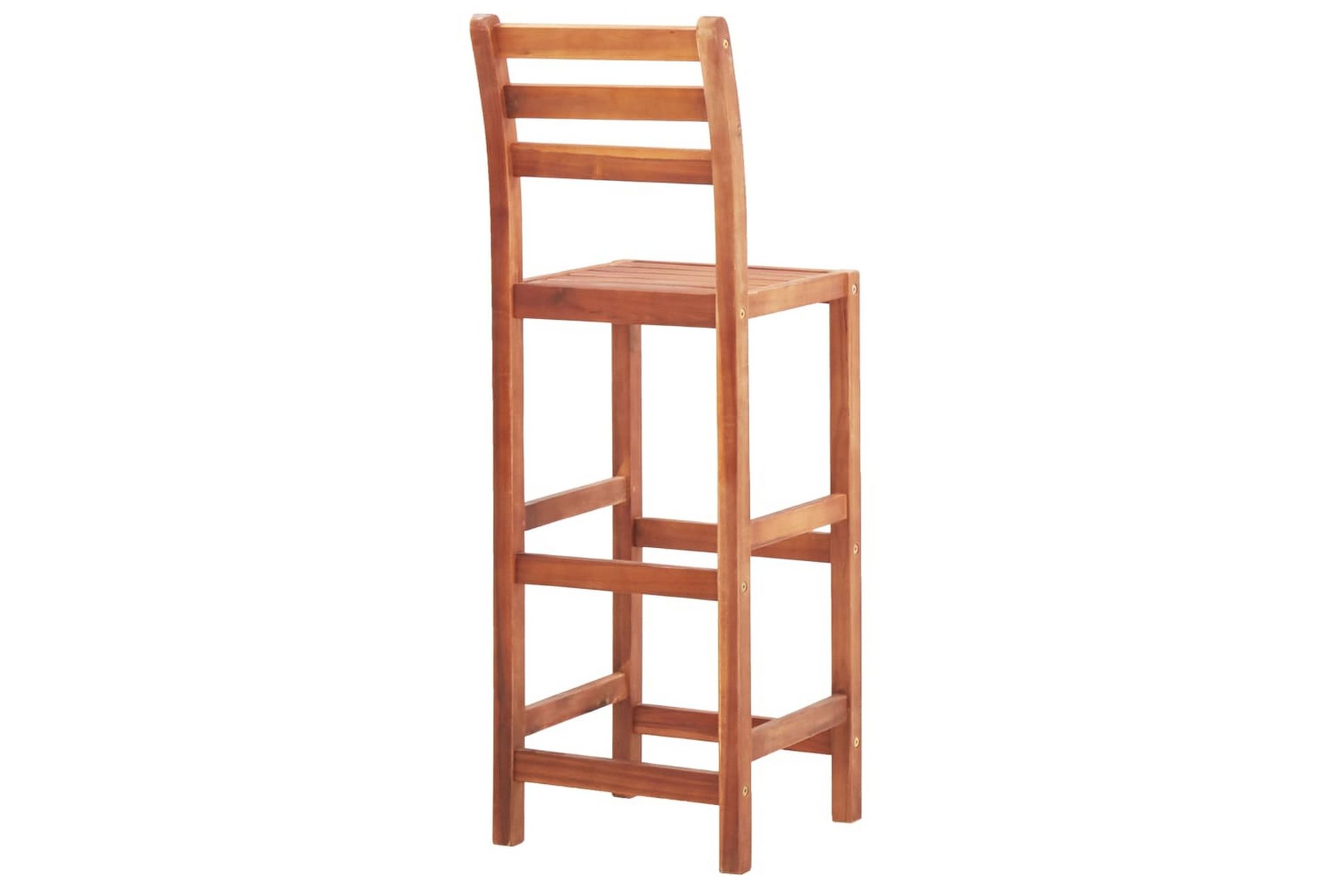 Barstoler 2 stk heltre akasie - Brun - Møbler - Stoler & lenestoler - Barstoler
