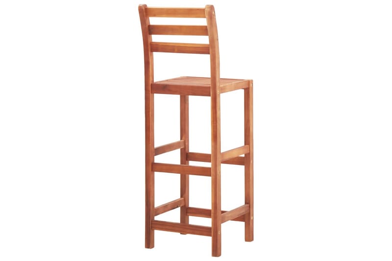 Barstoler 2 stk heltre akasie - Brun - Møbler - Stoler & lenestoler - Barstoler