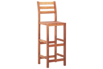 Barstoler 2 stk heltre akasie - Brun - Møbler - Stoler & lenestoler - Barstoler