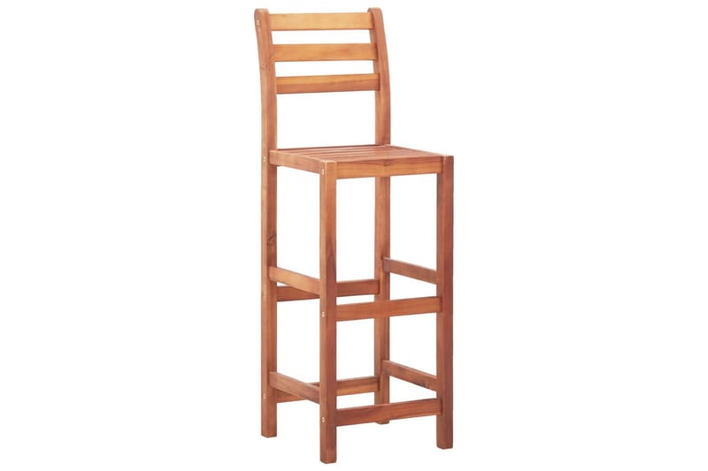 Barstoler 2 stk heltre akasie - Brun - Møbler - Stoler & lenestoler - Barstoler
