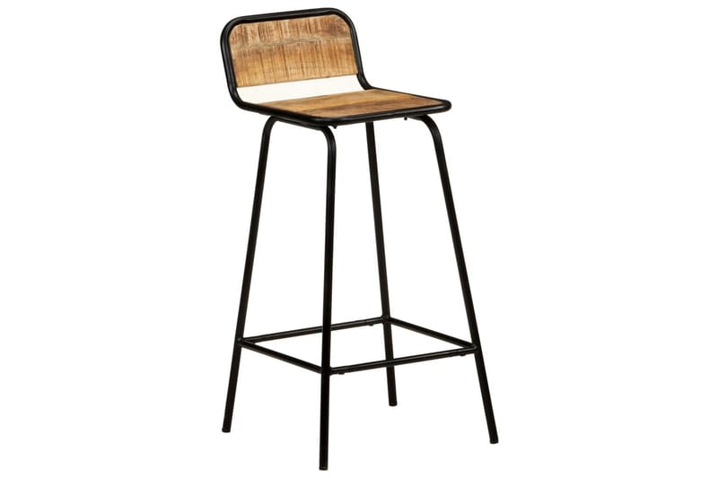 Barstoler 2 stk heltre mango - Brun - Møbler - Stoler & lenestoler - Barstoler