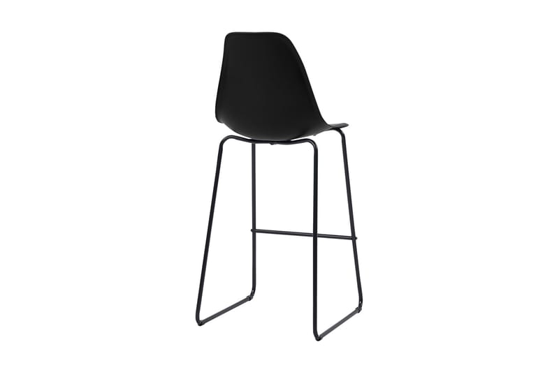 Barstoler 2 stk svart plast - Svart - Møbler - Stoler & lenestoler - Barstoler