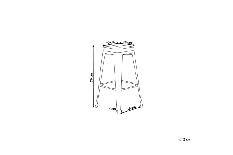 Cabrillo Barstol 36 cm - Svart - Møbler - Stoler & lenestoler - Barstoler