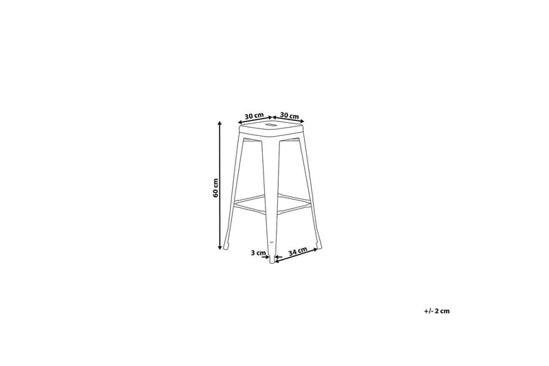 Cabrillo Barstol 40 cm - Sølv - Møbler - Stoler & lenestoler - Barstoler