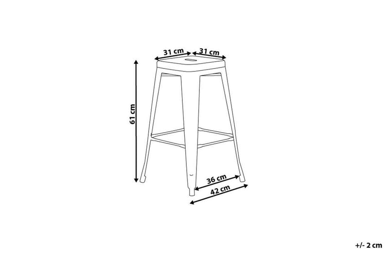 Cabrillo Barstol 42 cm - Svart - Møbler - Stoler & lenestoler - Barstoler