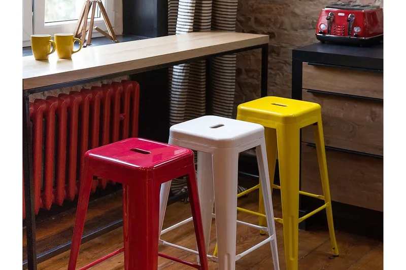 Cabrillo Barstol 44 cm - Gul - Møbler - Stoler & lenestoler - Barstoler