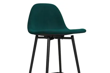 Calvin Barstol Grønn/Fløyel - Dorel Home - Møbler - Stoler & lenestoler - Barstoler