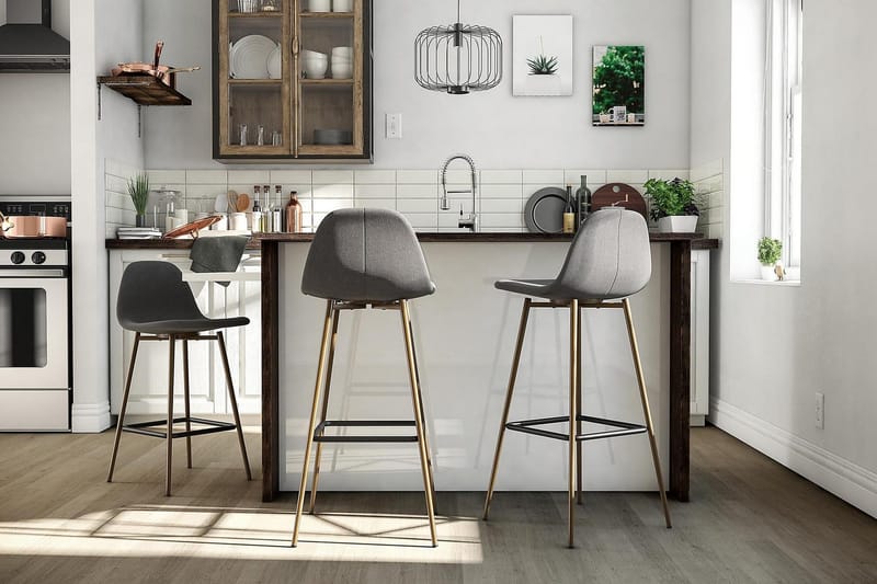 Copley Barstol Mørklingrå - Dorel Home - Møbler - Stoler & lenestoler - Barstoler