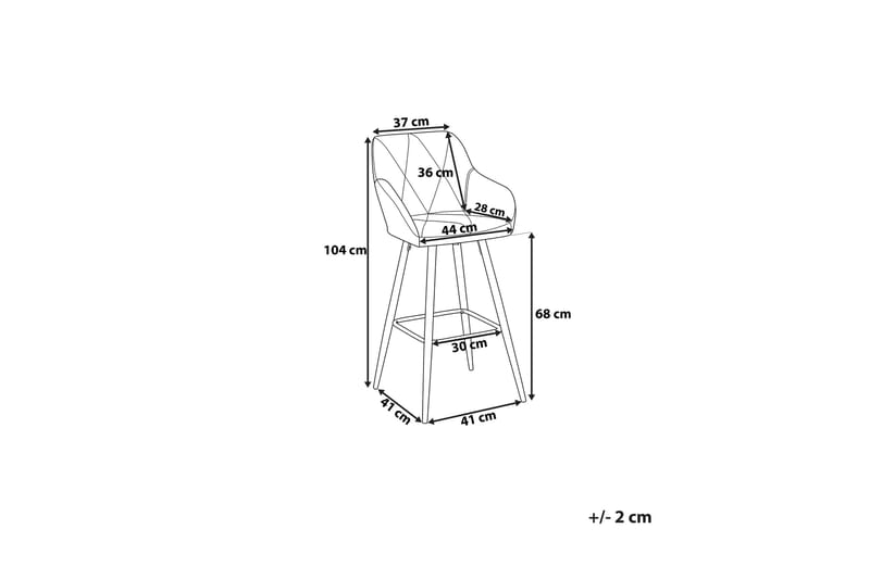 Darien Barstol 41 cm - Blå - Møbler - Stoler & lenestoler - Barstoler