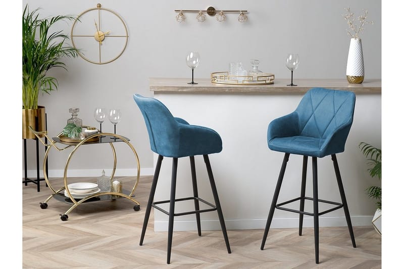 Darien Barstol 41 cm - Blå - Møbler - Stoler & lenestoler - Barstoler