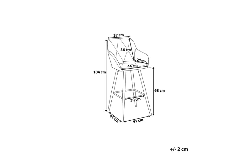Darien Barstol 41 cm - Brun - Barstoler