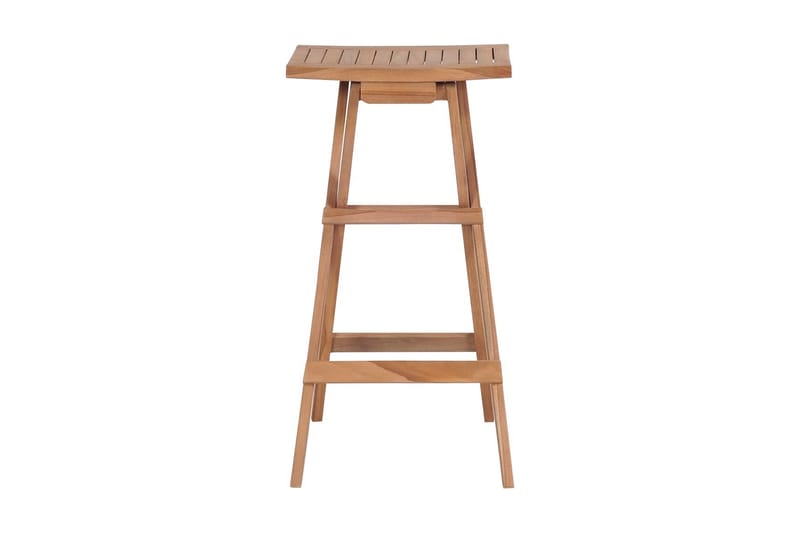 Foldbare barkrakker 2 stk heltre teak - Barstoler