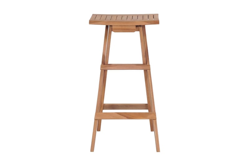 Foldbare barkrakker 4 stk heltre teak - Møbler - Stoler & lenestoler - Barstoler
