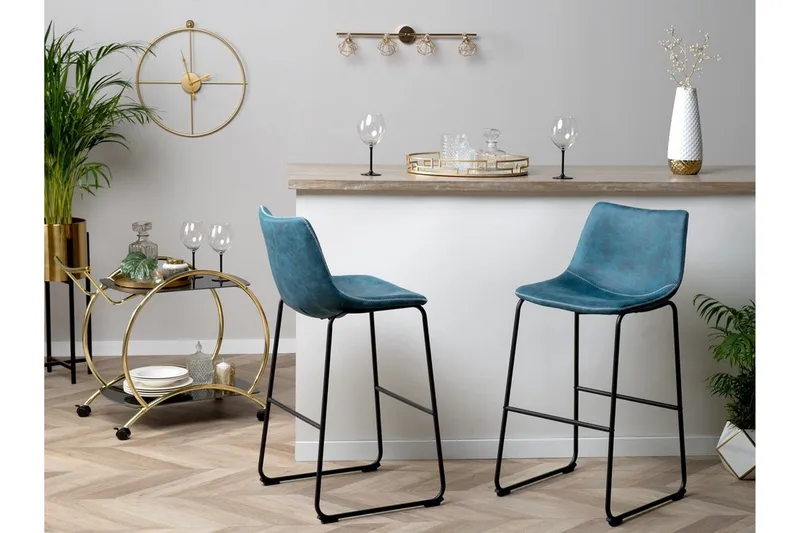 Franks Barstol 46 cm - Blå - Møbler - Stoler & lenestoler - Barstoler