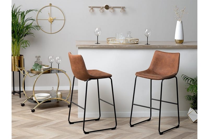 Franks Barstol 46 cm - Brun - Møbler - Stoler & lenestoler - Barstoler
