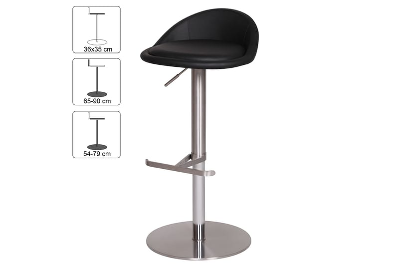 Grubbe Barstol - Svart - Møbler - Stoler & lenestoler - Barstoler