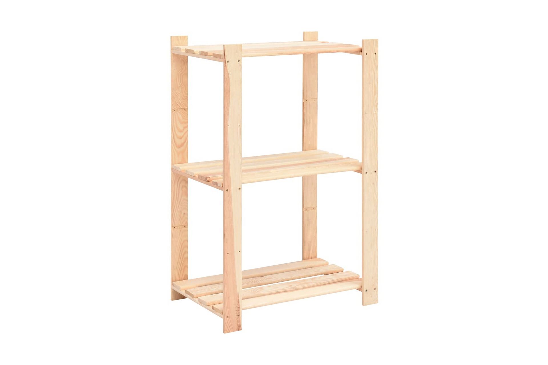 Lagringshyller 3 etasjer 3 stk 60x38x90cm heltre furu 150kg - Møbler - Stoler & lenestoler - Barstoler