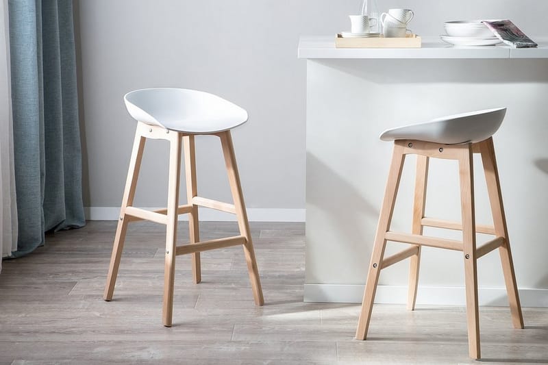 Micco Barstol 47 cm - Hvit - Møbler - Stoler & lenestoler - Barstoler