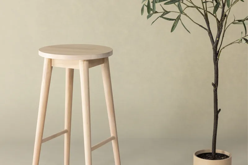 Mollösand Barstol 75 cm - Whitewash - Møbler - Stoler & lenestoler - Barstoler