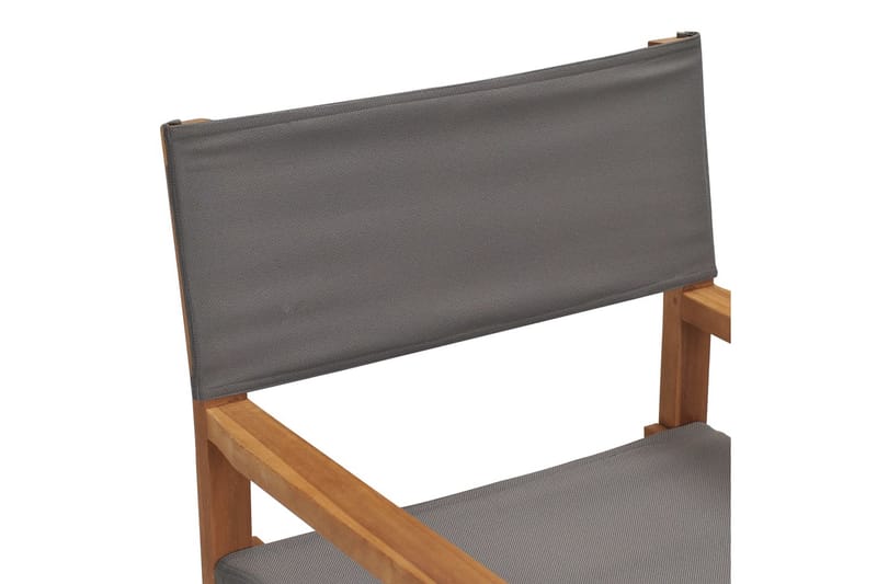 Regissørstol heltre teak grå - Grå - Møbler - Stoler & lenestoler - Barstoler