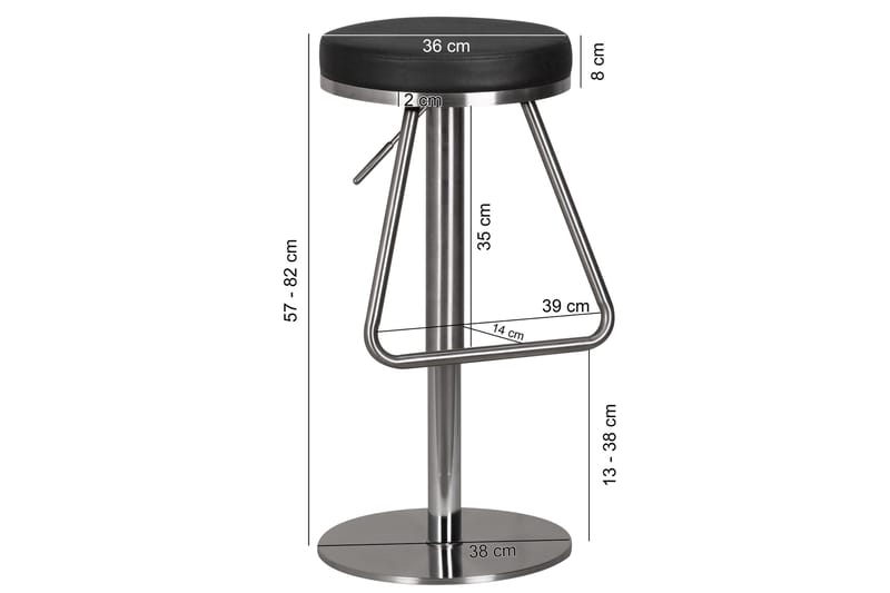 Segelhorst Barstol - Svart - Møbler - Stoler & lenestoler - Barstoler