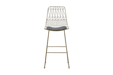 Set med 2 barstolar PRESTON Metall Guld 48cm - Gull - Møbler - Stoler & lenestoler - Barstoler