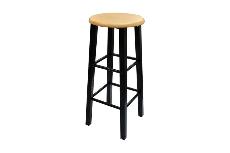 Spisestue sett (lys bun og svart) - Metall - Møbler - Stoler & lenestoler - Barstoler