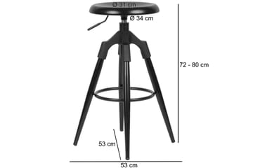Vabensted Barstol - Svart - Møbler - Stoler & lenestoler - Barstoler