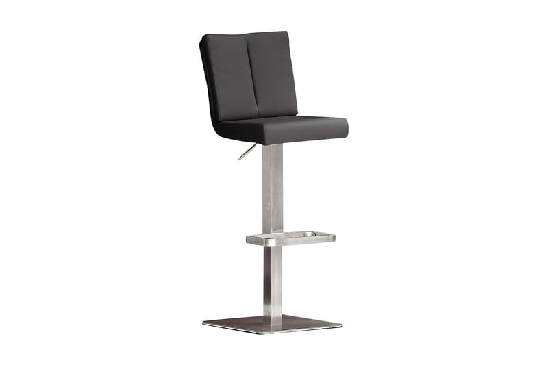 Virga Barstol Kvadrat Stål - Svart PU - Møbler - Stoler & lenestoler - Barstoler