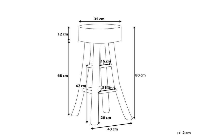 Walton Barstol 40 cm - Tre / Natur - Møbler - Stoler & lenestoler - Barstoler