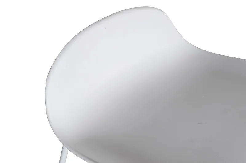 Wave Barstol - Hvit/Hvit - Møbler - Stoler & lenestoler - Barstoler