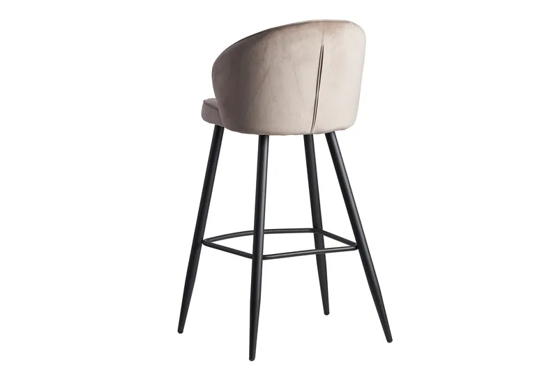 Willowdale Barstol med Ryggstøtte - Kremhvit/Svart - Møbler - Stoler & lenestoler - Barstoler