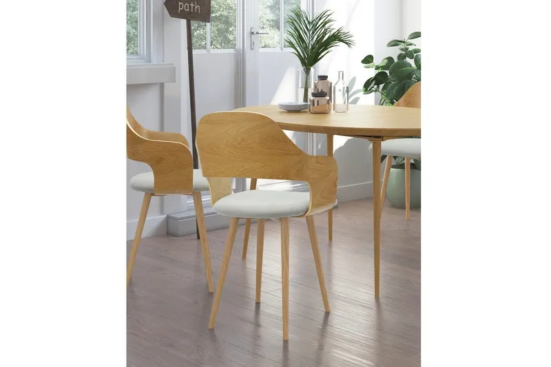 Belle Karmstol - Grå - Møbler - Stoler & lenestoler - Spisestuestoler & kjøkkenstoler