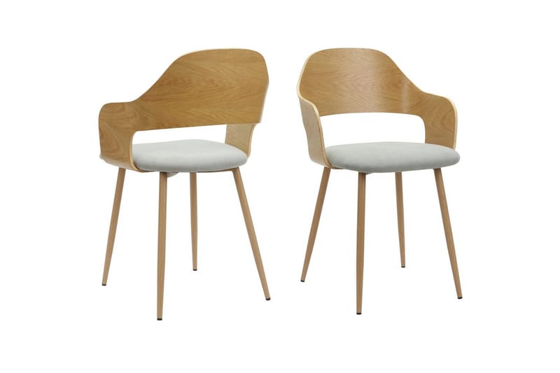 Belle Karmstol - Grå - Møbler - Stoler & lenestoler - Spisestuestoler & kjøkkenstoler