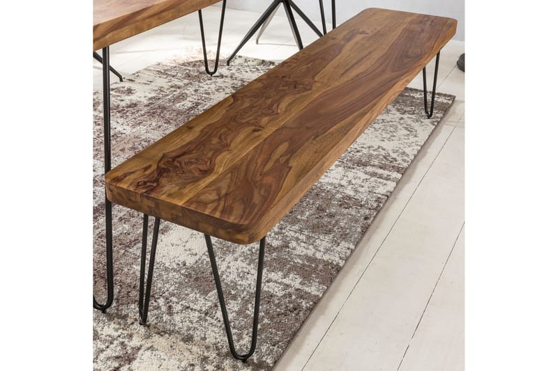 Agamveer Sittebenk - Brun - Møbler - Stoler & lenestoler - Benk - Entrebenk