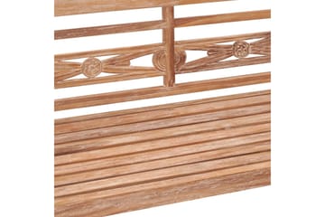 Bataviabenk 120 cm hvitvasket heltre teak - Brun - Møbler - Stoler & lenestoler - Benk