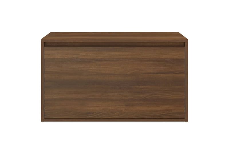 beBasic Gangbenk 80x40x45 cm brun eik konstruert tre - Brun - Møbler - Stoler & lenestoler - Benk - Skohylle med benk
