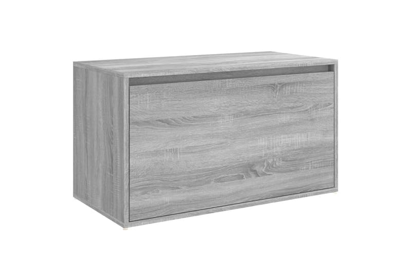 beBasic Gangbenk 80x40x45 cm grå sonoma konstruert tre - GrÃ¥ - Møbler - Stoler & lenestoler - Benk - Skohylle med benk
