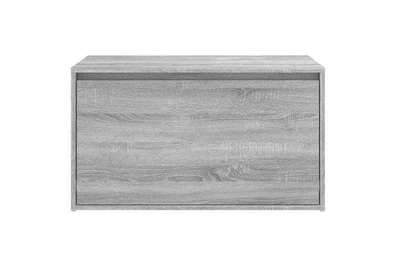 beBasic Gangbenk 80x40x45 cm grå sonoma konstruert tre - GrÃ¥ - Møbler - Stoler & lenestoler - Benk - Skohylle med benk