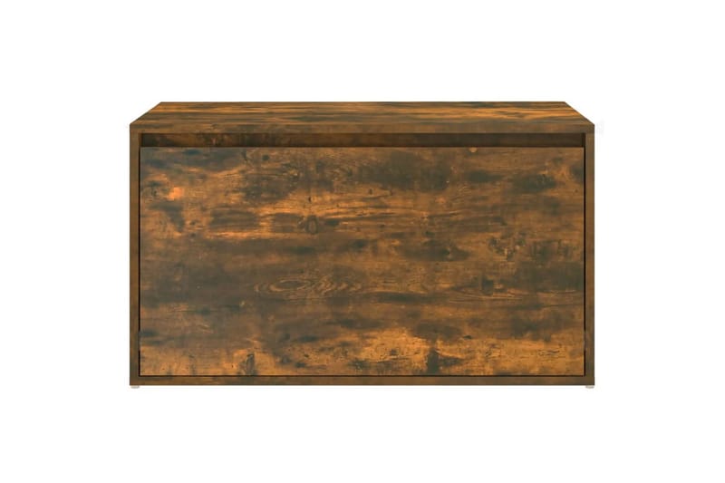 beBasic Gangbenk 80x40x45 cm røkt eik konstruert tre - Brun - Møbler - Stoler & lenestoler - Benk - Skohylle med benk