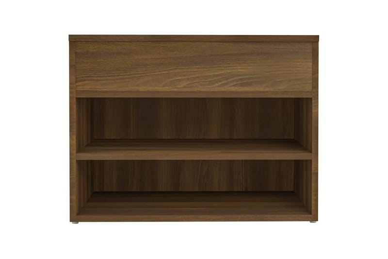 beBasic Skobenk brun eik 60x30x45 cm konstruert tre - Brun - Møbler - Stoler & lenestoler - Benk - Skohylle med benk