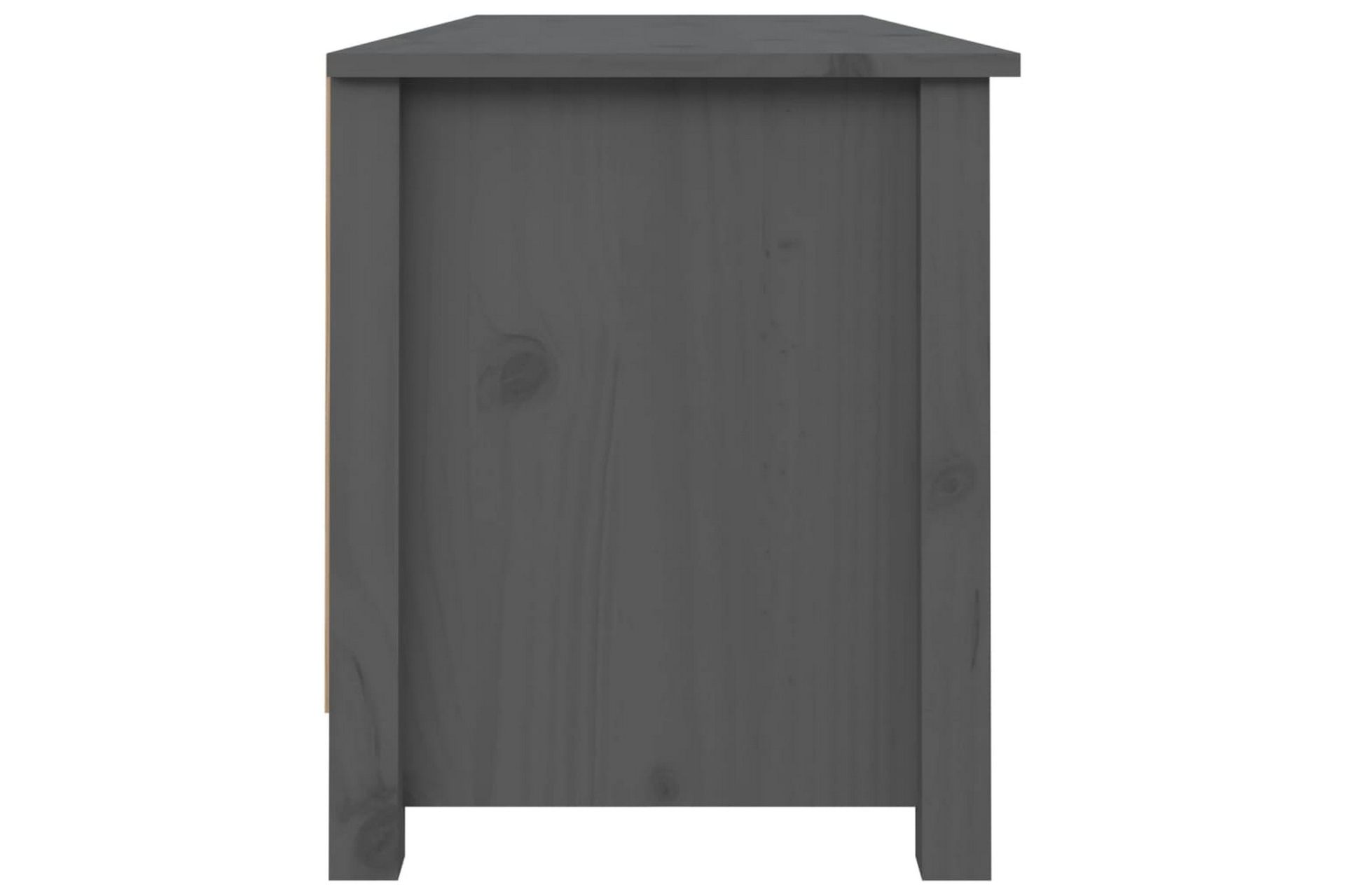beBasic Skobenk grå 110x38x45,5 cm heltre furu - GrÃ¥ - Møbler - Stoler & lenestoler - Benk - Skohylle med benk