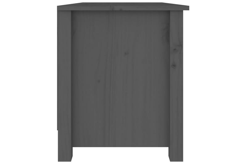 beBasic Skobenk grå 70x38x45,5 cm heltre furu - GrÃ¥ - Møbler - Stoler & lenestoler - Benk - Skohylle med benk