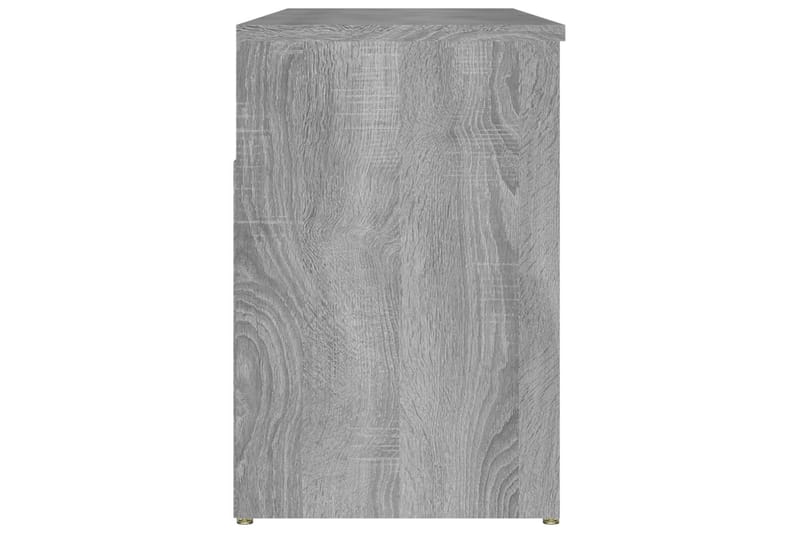 beBasic Skobenk grå sonoma 105x30x45 cm konstruert tre - GrÃ¥ - Møbler - Stoler & lenestoler - Benk - Skohylle med benk