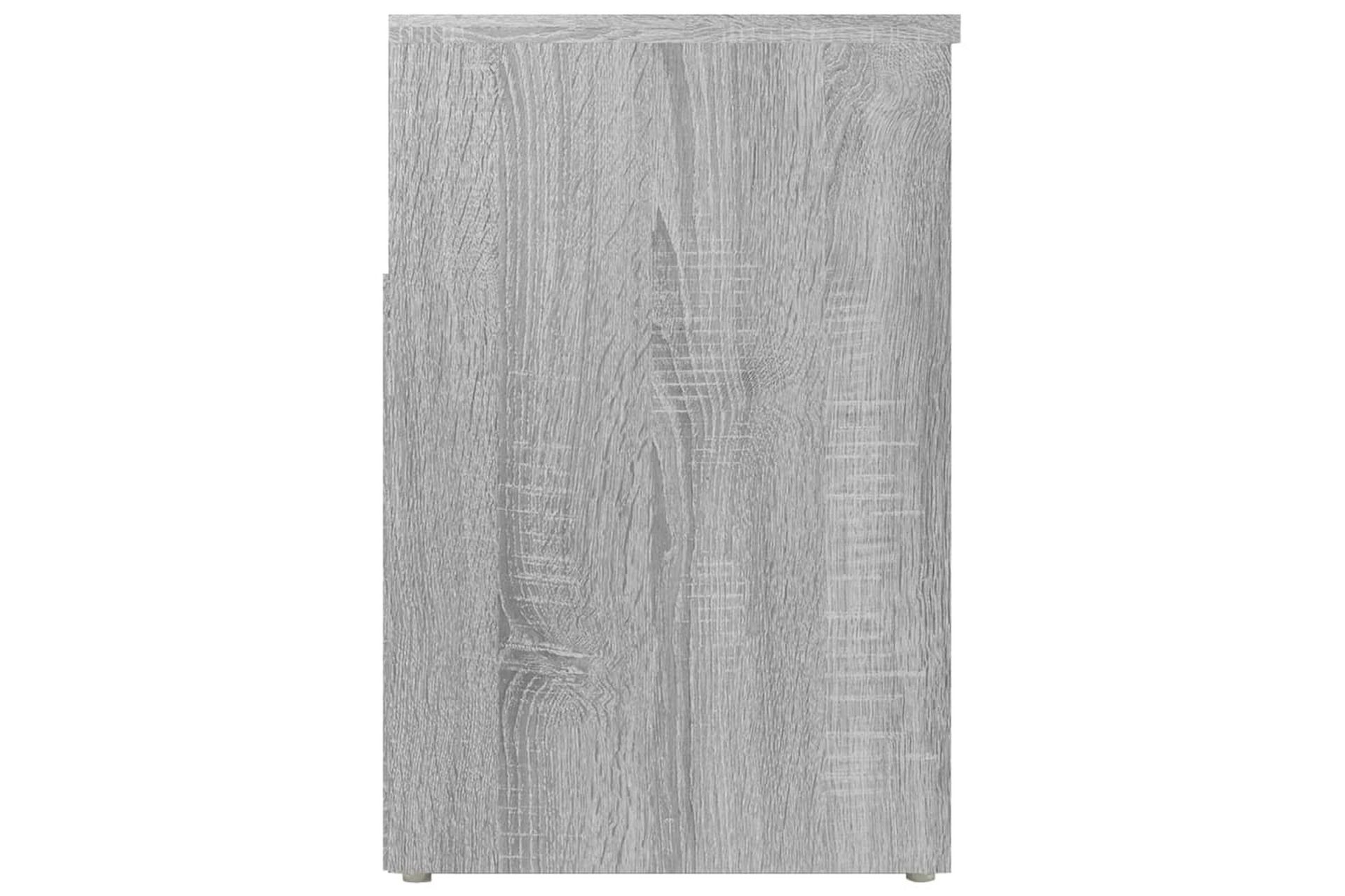 beBasic Skobenk grå sonoma 60x30x45 cm konstruert tre - GrÃ¥ - Møbler - Stoler & lenestoler - Benk - Skohylle med benk