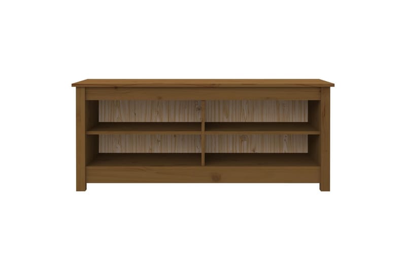 beBasic Skobenk honningbrun 110x38x45,5 cm heltre furu - Brun - Gangoppbevaring - Skohylle med benk