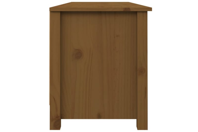 beBasic Skobenk honningbrun 110x38x45,5 cm heltre furu - Brun - Møbler - Stoler & lenestoler - Benk - Skohylle med benk