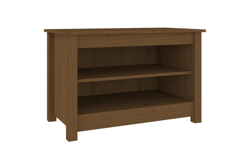 beBasic Skobenk honningbrun 70x38x45,5 cm heltre furu - Brun - Møbler - Stoler & lenestoler - Benk - Skohylle med benk